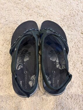 Black Merrell Stellabloom Sandals Size 6